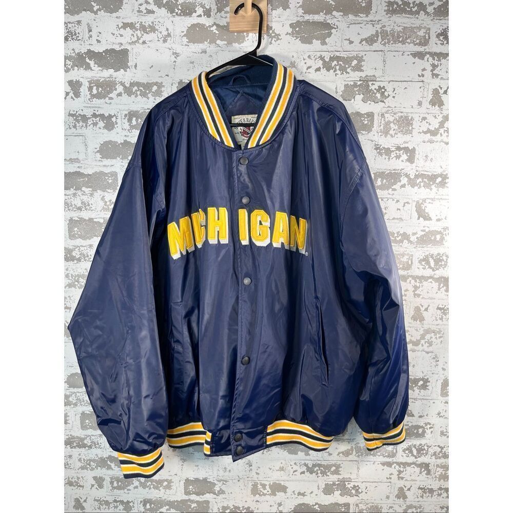 Steve & Barry’s | Michigan navy blue bomber jacket vintage